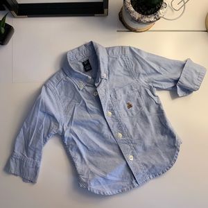 Baby Gap blue button up shirt 12-18 months